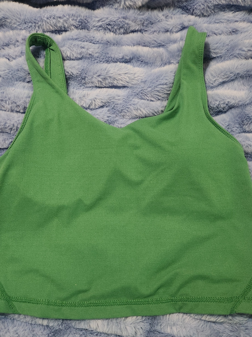 Green Crop Tank Top